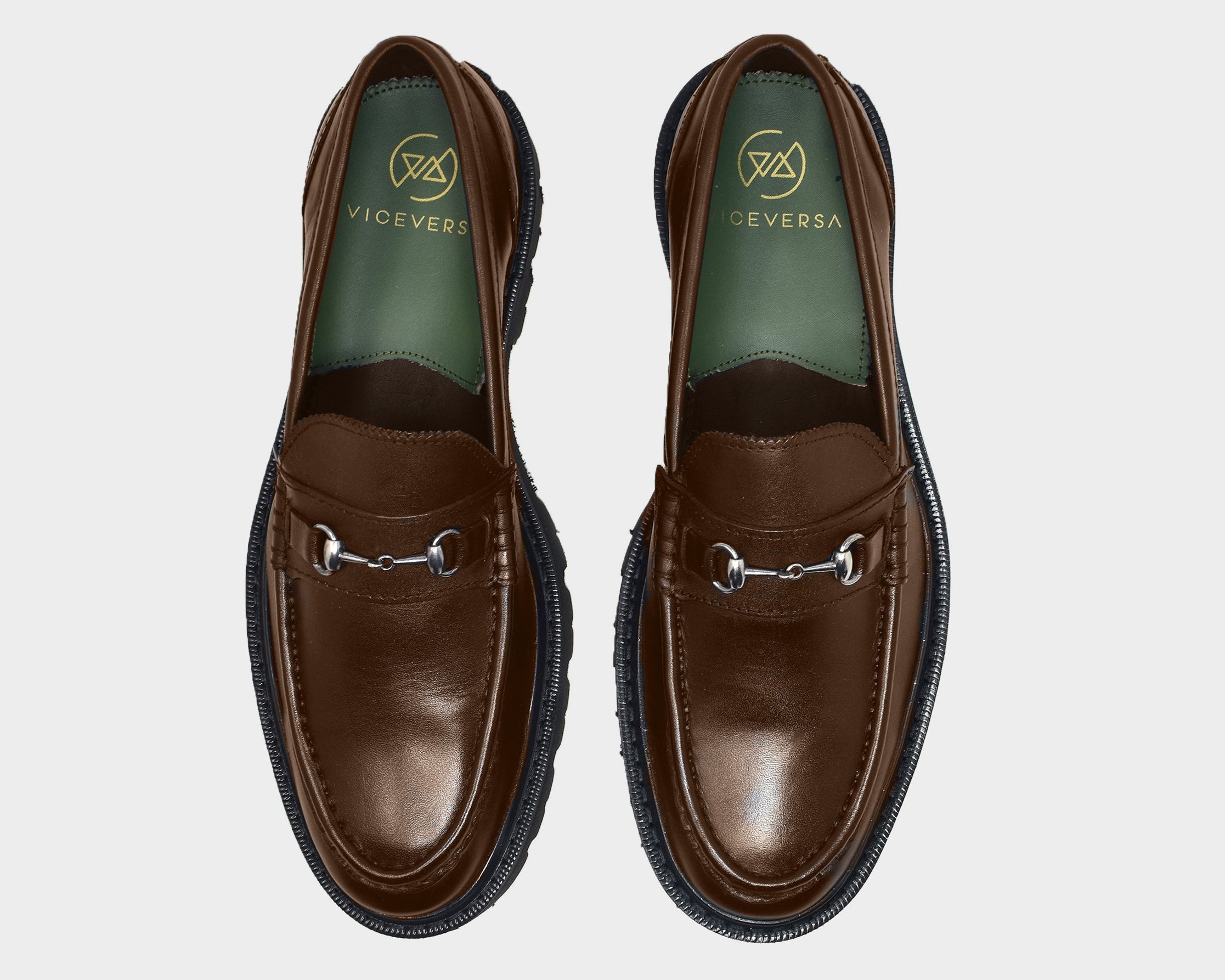 Mocasines con Hebilla Color Café