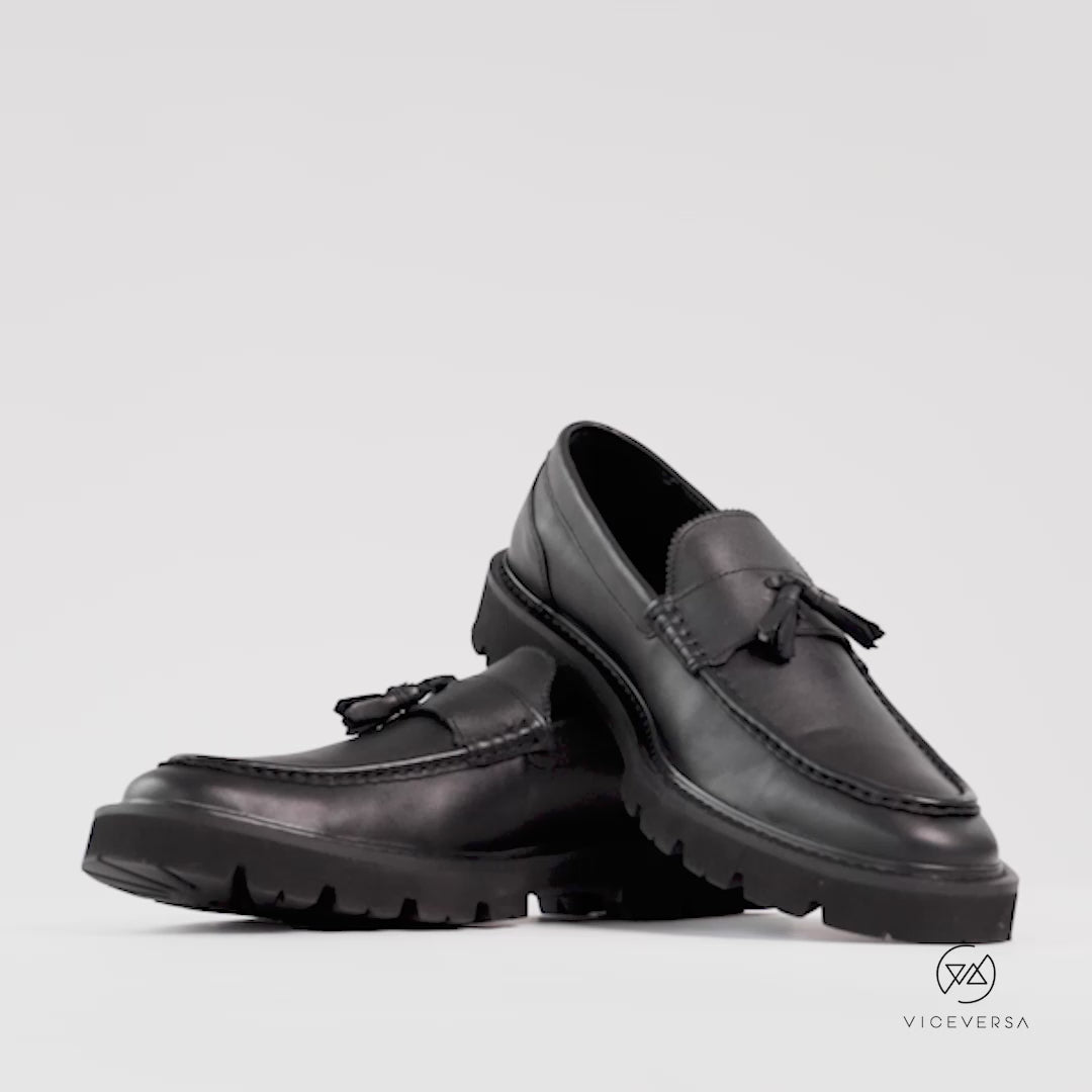 Mocasines Borla Color Negro