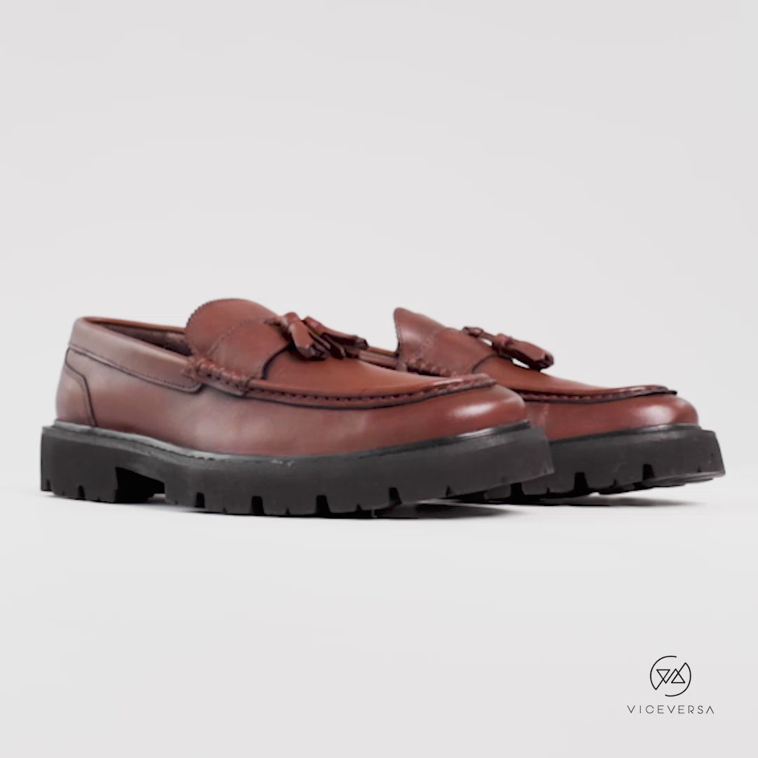 Mocasines Borla Color Café