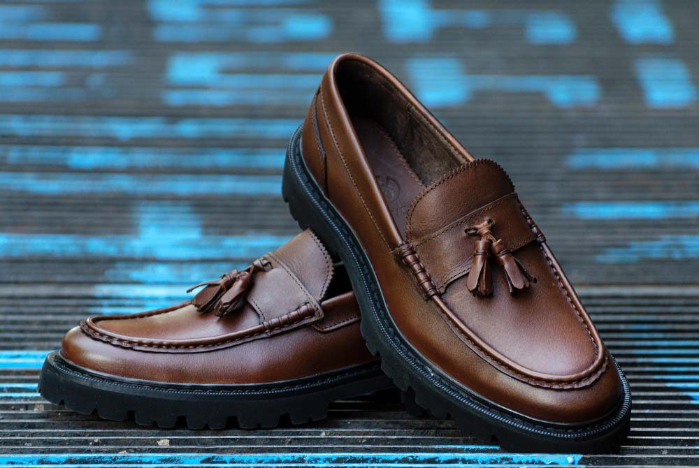 Mocasines Borla Color Café