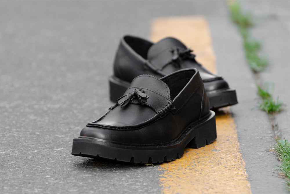 Mocasines Borla Color Negro