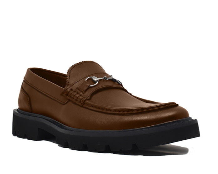 Mocasines con Hebilla Color Café