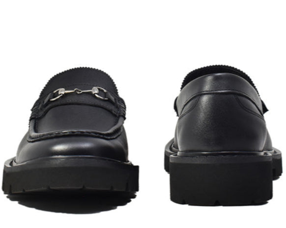 Mocasines con Hebilla Color Negro