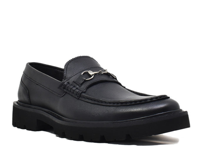 Mocasines con Hebilla Color Negro
