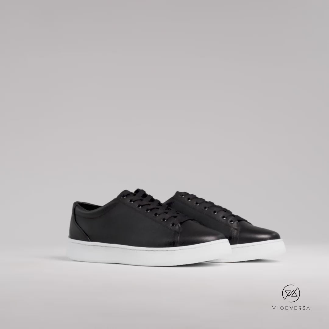 Tenis para hombre en color blanco x negro