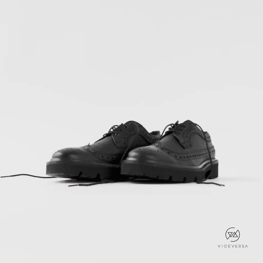 Zapatos Negros Hombre Corte Básico LongWing I Viceversa - ViceversaOriginal