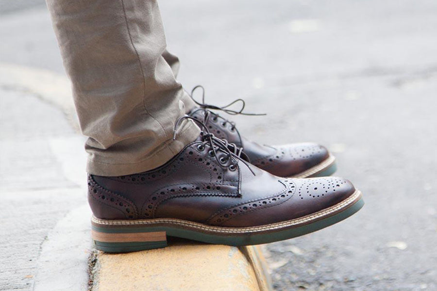 Zapatos Brogue Color Café