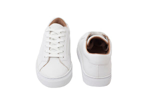 Tenis blancos para dama hechos a mano
