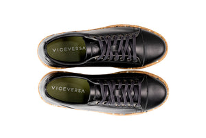 Viceversa – Tenis Cap-Toe Color Negro