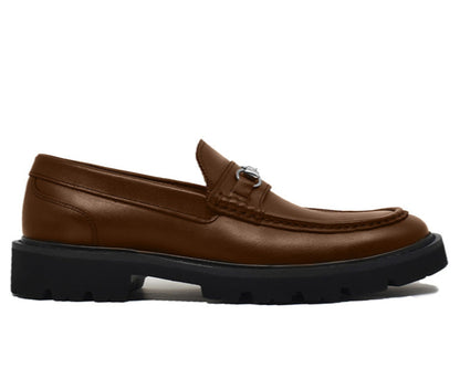 Mocasines con Hebilla Color Café